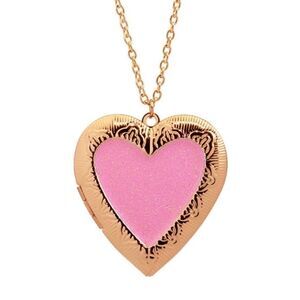 Luminous Photo Box Heart Openable Pendant Necklace